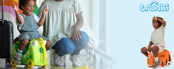 چمدان سواری کودک با ظرفیت 18 لیتر طرح صورتی مدل 0061 Trunki 18L_کیف و کوله پشتی