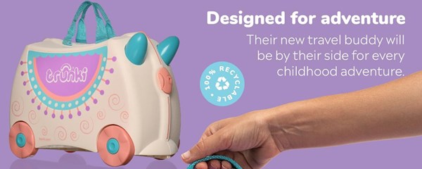 چمدان سواری کودک با ظرفیت 18 لیتر طرح شتر لاما مدل 00356 Trunki 18L_کیف و کوله پشتی