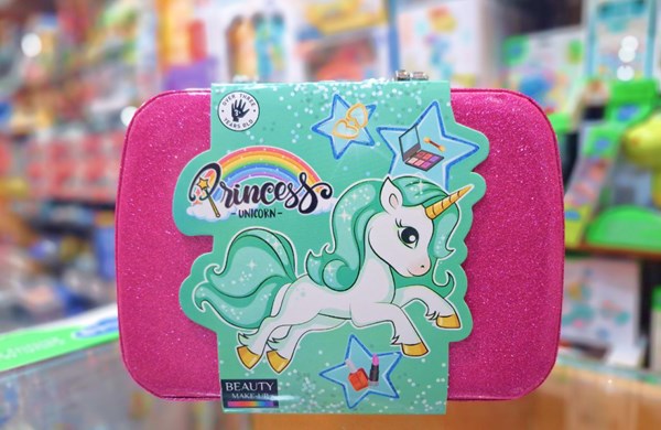 کیف لوازم آرایشی طرح یونیکورن رنگ سرخابی مدل Beauty Make-up B160_کیف و کوله پشتی