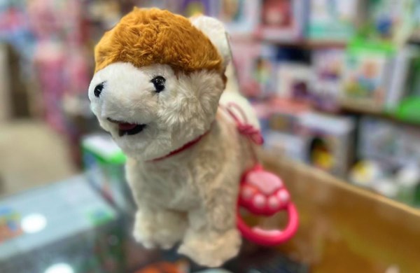 عروسک رباتیک هاپو پشمالو سخنگو و موزیکال با دسته ی کنترلی مدل Electric Singing Dog Toys 968_ عروسک رباتیک