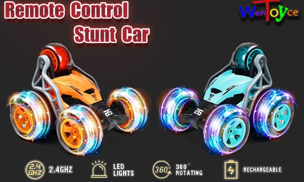 ماشین کنترلی شارژی دیوانه چرخشی 360 درجه سرعت بالا رنگ نارنجی مدل SQ2335_ماشین کنترلی