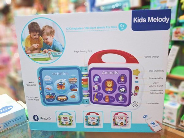 اسباب بازی کتاب موزیکال و آموزشی، بلوتوث دار با 108 کلمه انگلیسی_اسباب بازی نوزادی