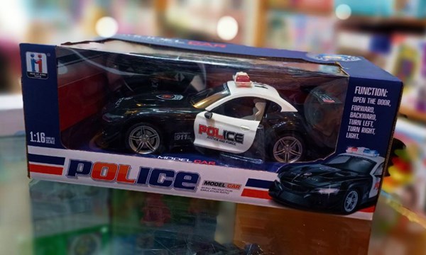 ماشین کنترلی شارژی پلیس با درب های بازشو مقیاس 1:16_ماشین کنترلی