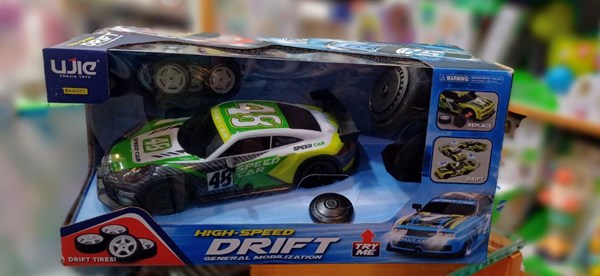 ماشین کنترلی دریفت با چرخ‌های یدکی مقیاس 1:12 مدل Drift Car Super Racing 99-221_ماشین کنترلی