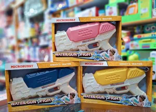 تفنگ اسباب بازی آب پاش رنگ صورتی مدل Water Gun 04s_تفنگ اسباب بازی