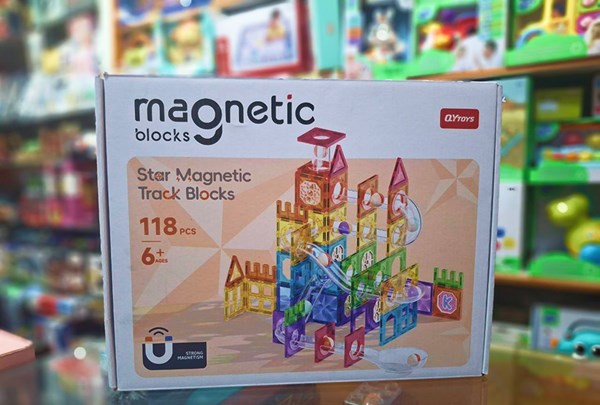 اسباب بازی ساختنی تایل مگنتی 118 قطعه مدل 10061 Magic Magnetic Blocks_لگو