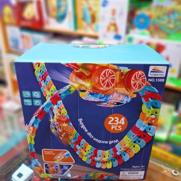 کیت ماشین بازی ریسینگ باتری خور 234 قطعه ای کد 1588_ماشین اسباب بازی