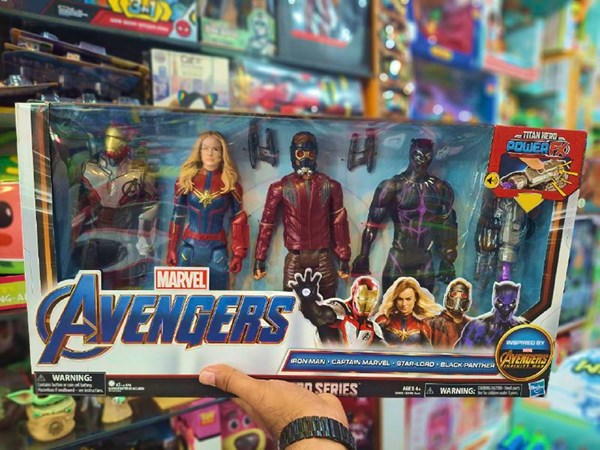 اکشن فیگور مارول اونجرز مجموعه چهار عددی مدل Hasbro -Titan Hero Power FX_اکشن فیگور