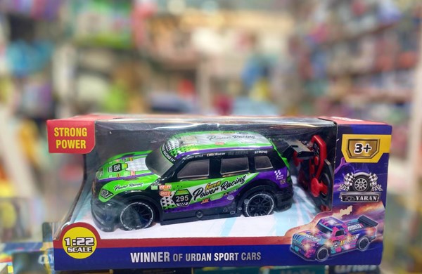 ماشین کنترلی مسابقه‌ ای دودزا مقیاس 1:22 رنگ بنفش مدل Sport Cars 3714_ماشین کنترلی