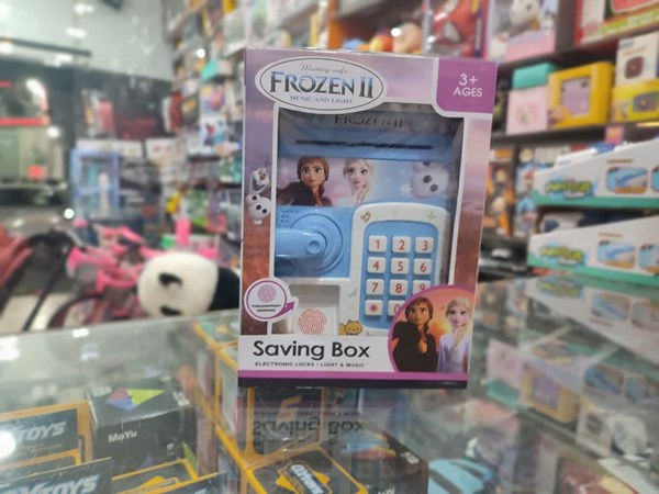 گاوصندوق اثر انگشتی رمز دار باتری خور طرح فروزن مدل 3002