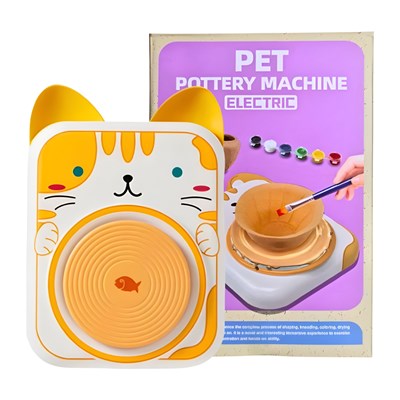 چرخ سفالگری برقی طرح گربه مدل 8813