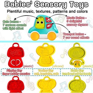 جغجغه دندانگیر موزیکال طرح جاکلیدی هولی تویز Hola Toys مدل A8996_ اسباب بازی نوزادی