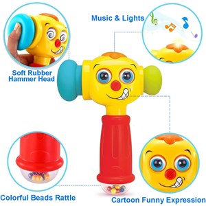 اسباب بازی چکش جغجغه ای موزیکال هولی تويز Hola Toys مدل 3115_اسباب بازی نوزادی
