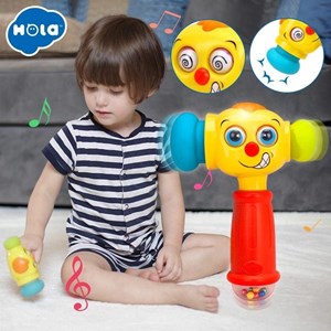 اسباب بازی چکش جغجغه ای موزیکال هولی تويز Hola Toys مدل 3115_اسباب بازی نوزادی