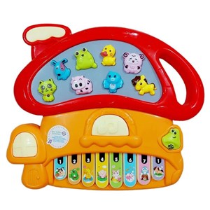 ارگ آموزشی موزیکال طرح قارچ با آموزش صدای حیوانات Mushroom Piano Toy_اسباب بازی نوزادی