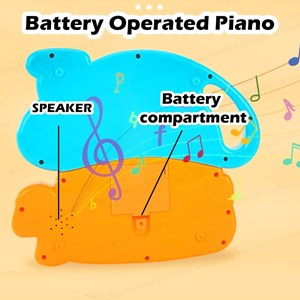 ارگ آموزشی موزیکال طرح قارچ با آموزش صدای حیوانات Mushroom Piano Toy_اسباب بازی نوزادی