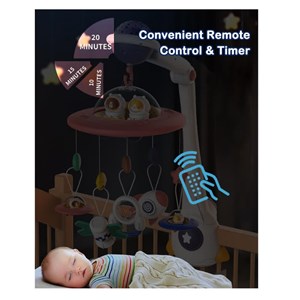 اسباب بازی آویز تخت کنترلی موزیکال طرح فضایی Universe Baby Bed Bell_اسباب بازی نوزادی