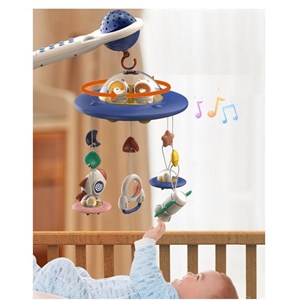 اسباب بازی آویز تخت کنترلی موزیکال طرح فضایی Universe Baby Bed Bell_اسباب بازی نوزادی