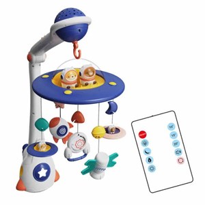 اسباب بازی آویز تخت کنترلی موزیکال طرح فضایی Universe Baby Bed Bell_اسباب بازی نوزادی