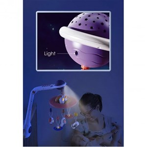 اسباب بازی آویز تخت کنترلی موزیکال طرح فضایی Universe Baby Bed Bell_اسباب بازی نوزادی