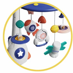 اسباب بازی آویز تخت کنترلی موزیکال طرح فضایی Universe Baby Bed Bell_اسباب بازی نوزادی