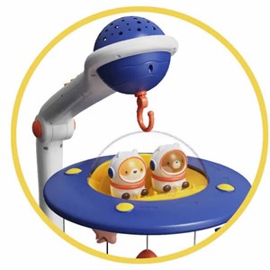 اسباب بازی آویز تخت کنترلی موزیکال طرح فضایی Universe Baby Bed Bell_اسباب بازی نوزادی