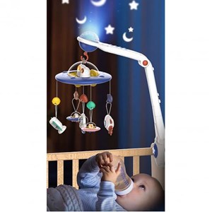 اسباب بازی آویز تخت کنترلی موزیکال طرح فضایی Universe Baby Bed Bell_اسباب بازی نوزادی