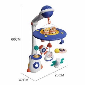 اسباب بازی آویز تخت کنترلی موزیکال طرح فضایی Universe Baby Bed Bell_اسباب بازی نوزادی