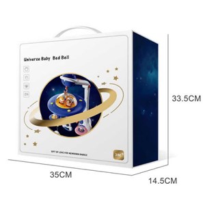 اسباب بازی آویز تخت کنترلی موزیکال طرح فضایی Universe Baby Bed Bell_اسباب بازی نوزادی