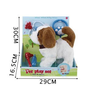 سگ کنترلی سخنگو و موزیکال سفید Pet Play Set Toys_عروسک رباتیک