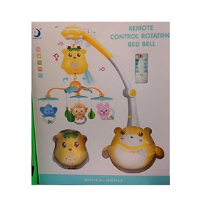 اسباب بازی آویز تخت کنترلی موزیکال طرح پاندا Remote control Rotating Bed Bell_ اسباب بازی نوزادی