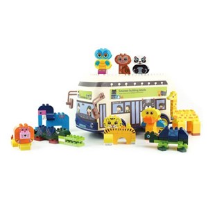 لگو دوپلو اسمونو 136 قطعه مدل اتوبوس حیوانات smoneo رنگ کرم_لگو