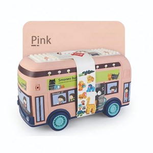 لگو دوپلو اسمونو 136 قطعه مدل اتوبوس حیوانات smoneo رنگ صورتی _لگو