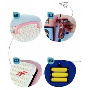 لگو دوپلو اسمونو 136 قطعه مدل اتوبوس حیوانات smoneo رنگ صورتی _لگو