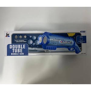 تفنگ اسباب بازی حباب ساز دولول مخزن دار آبی Electric Bubble Maker Toy with LED Lights_تفنگ اسباب بازی