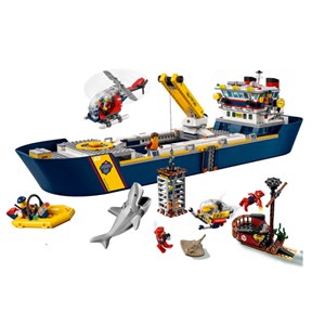 لگو سیتی کشتی اکتشاف در اقیانوس 745 قطعه مدل Ocean Exploration Ship 66113 _لگو