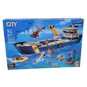 لگو سیتی کشتی اکتشاف در اقیانوس 745 قطعه مدل Ocean Exploration Ship 66113 _لگو