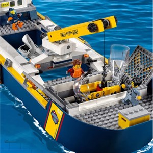 لگو سیتی کشتی اکتشاف در اقیانوس 745 قطعه مدل Ocean Exploration Ship 66113 _لگو