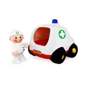 اسباب بازی ماشین آمبولانس با دکتر تولو مدل89897 Tolo First Friends Ambulance_اسباب بازی نوزادی