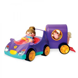 اسباب بازی ماشین یدک کش دختر تولو مدل 89911 Tolo Pony Trailer- Pastel Colours _ماشین اسباب بازی