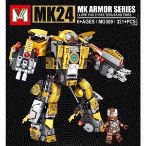 لگو مارول ربات آیرون من 321 قطعه مدل MG309 MK24 _لگو