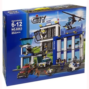 لگو سیتی ایستگاه پلیس شهر 854 قطعه مدل 6063 Police Station City_لگو