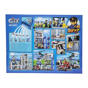 لگو سیتی ایستگاه پلیس شهر 854 قطعه مدل 6063 Police Station City_لگو