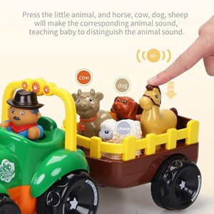 ماشین اسباب بازی تراکتور مزرعه رنگ سبز مدل فایو استار Five Star _ماشین اسباب بازی