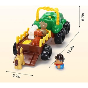 ماشین اسباب بازی تراکتور مزرعه رنگ سبز مدل فایو استار Five Star _ماشین اسباب بازی