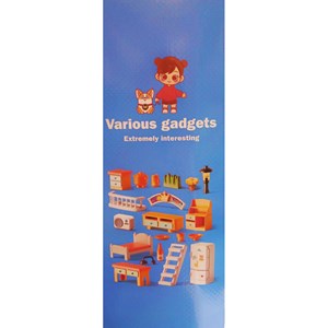 لگو دوپلو ساختمان دوطبقه با وسایل خانه 186 قطعه مدل FEELO 1801 _لگو