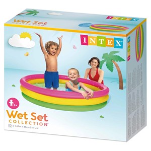استخر بادی قطر 147 سانتیمتری کف بادی اینتکس _اسباب بازی ورزشی