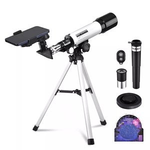 تلسکوپ طبیعتگردی به همراه کوله پشتی مدل AOMEKIE AO2013 50mm Refractor Telescope_اسباب بازی علمی