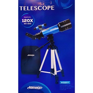 تلسکوپ طبیعتگردی به همراه کوله پشتی مدل AOMEKIE AO2017 70mm Refractor Telescope_اسباب بازی علمی
