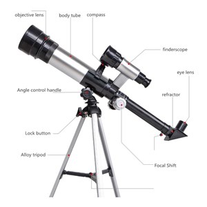 تلسکوپ نجومی با بزرگ نمایی 60X مدل Astronomical Telescope C2158_اسباب بازی علمی